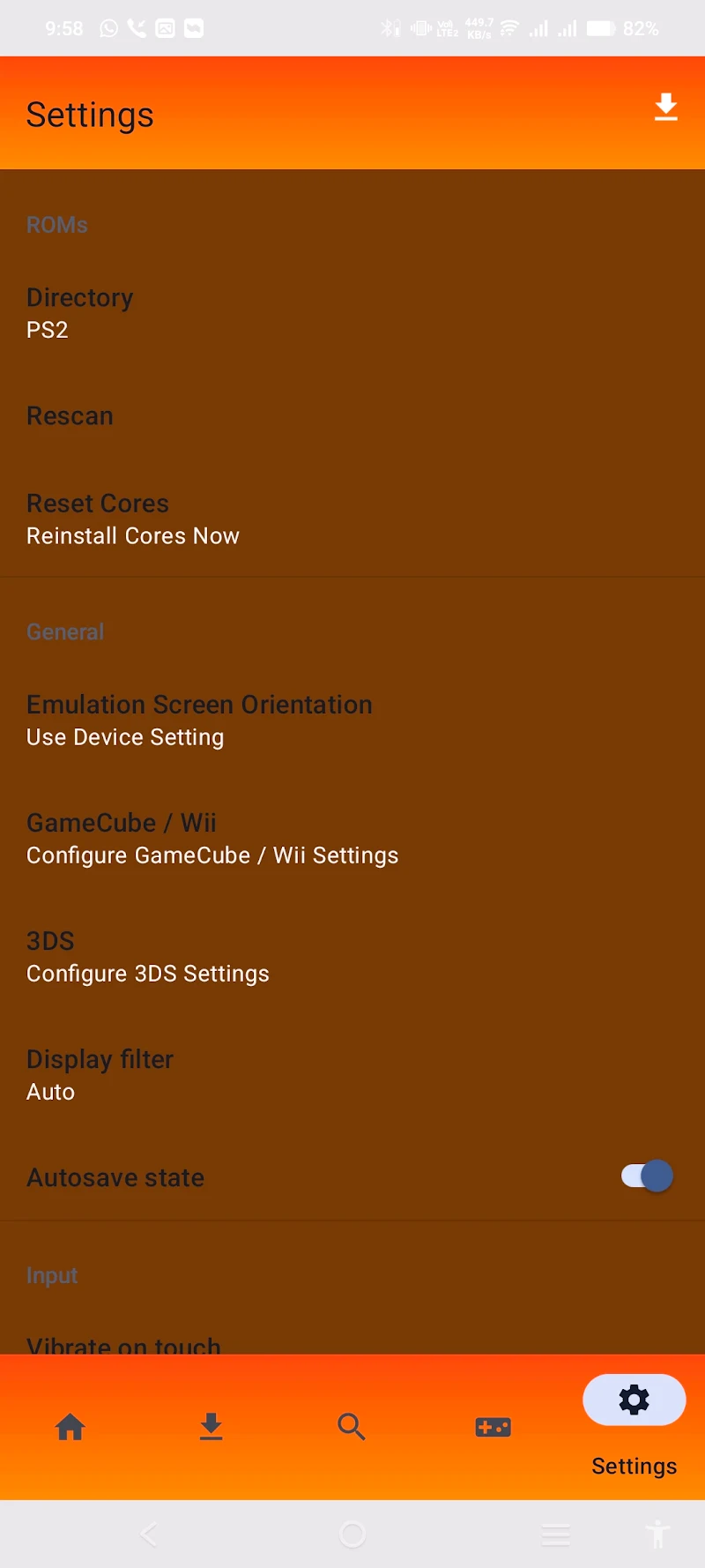 ESX-PS3 Emulator Screenshot