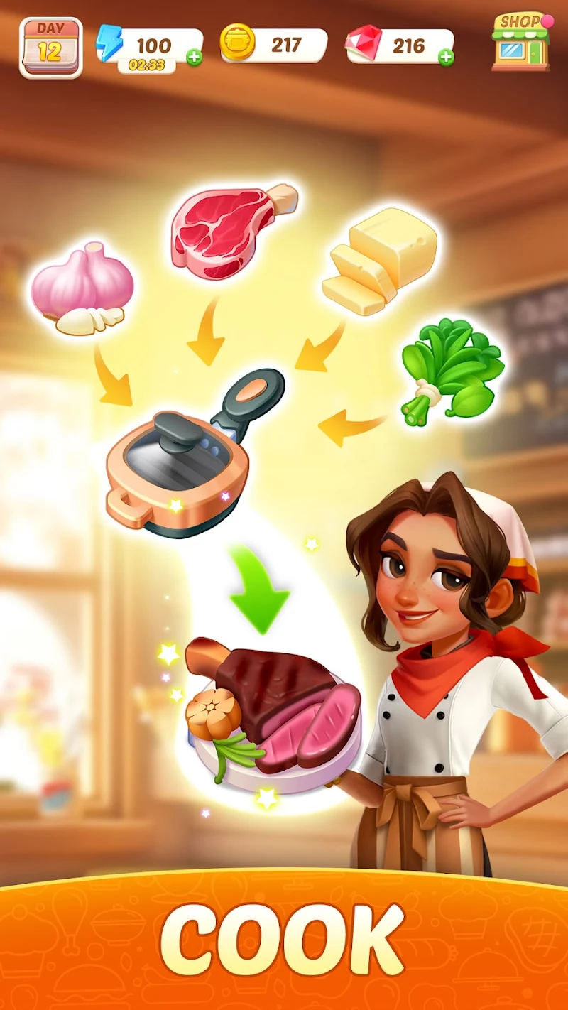 Flambé: Merge & Cook Premium Screenshot